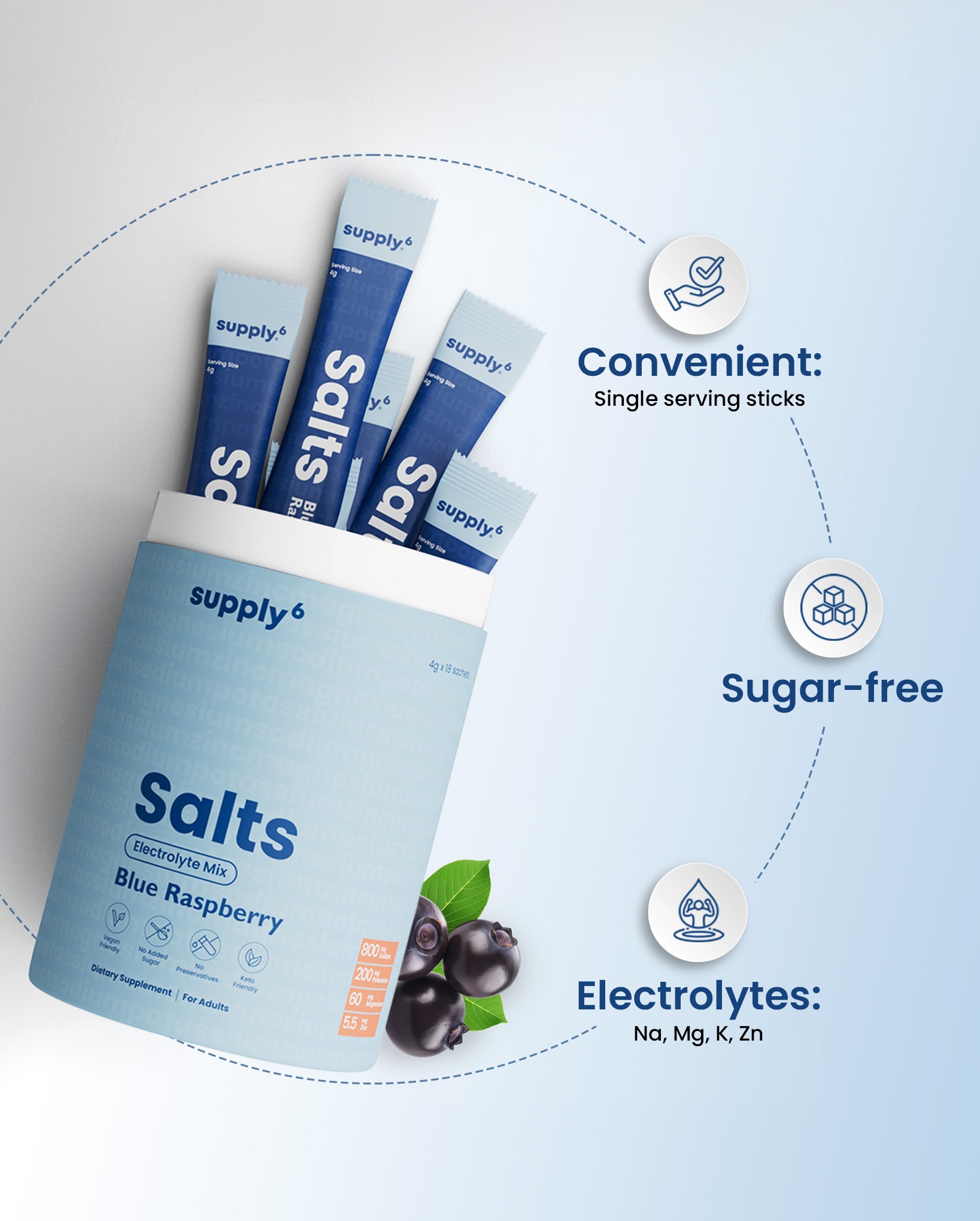 Supply6 Salts - Blue Raspberry